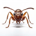 Bold And Graceful: A Stunning Fisheye Portrait Of A Brown Ant
