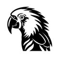 Bold And Graphic Parrot Head Silhouette Vector For Palewave Designs