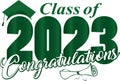 Bold Green Class of 2023 Congratulations