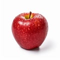 Bold Grocery Art: Red Apple With Water Droplets Isolated Png Stock Photo Royalty Free Stock Photo