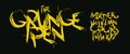 Bold Grunge Typeface Rebellious Graffiti Alphabet for Street Art Lettering, Playful Teen Titles, Punk Music Headlines