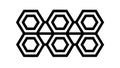 Bold Hexagonal Pattern Repetition Vector, vector design Generative AI Royalty Free Stock Photo