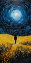 Bold Impasto: Emotive Fields Of Color In Night Sky Portraitures