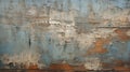 Bold Impasto Large Scale Rusty Wooden Background Painted Blue Royalty Free Stock Photo