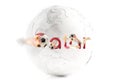 Bold letters Qatar with creative fire soccer ball 3d-illustration. elements of this image furnished by NASA