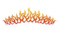 Bold and Lively Fire Flame Border, vector design Generative AI Royalty Free Stock Photo