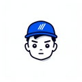 Bold Manga-inspired Brand Man Icon Design