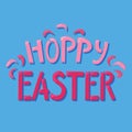 Bold minimalistic typografic poster Hoppy Easter