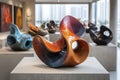 Bold Modern Sculptures: Dynamic Forms Merging Abstract Concepts with S