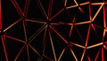 Bold Orange Color Triangle Abstract Design with Geometric Precision and Dynamic Appeal