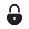 A Bold Padlock Icon Secure Access Symbol Royalty Free Stock Photo