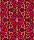 Bold pattern with Indian motifs Royalty Free Stock Photo