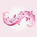 Bold Pink Ribbon for AttentionGrabbing Designs Royalty Free Stock Photo
