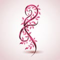 Bold Pink Ribbon for AttentionGrabbing Designs