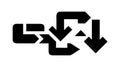 Bold Recycle Loop Icon for Sustainability, Refresh, or Continuous Process, vector design Generative AI Royalty Free Stock Photo
