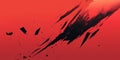 A bold red background with angular, broken lines creating a fragmented effect. The sharp, jagged Royalty Free Stock Photo