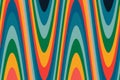 Bold retro wave pattern: seamless abstract lines in bright, vivid colors. Royalty Free Stock Photo