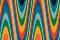 Bold retro wave pattern: seamless abstract lines in bright, vivid colors. Royalty Free Stock Photo