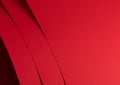 Bold scarlet red paper background with a deep matte texture and overlapping folds. Vibrant crimson