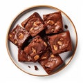 Bold Shadow Brownies With Nuts