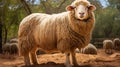 Bold And Shiny Sheep With Unique Hairstyle In Brazilian Zoo