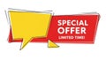 Bold Special Offer Banner with Dynamic Shapes and Limited Time Message Ã¢â¬\' promotion concept Royalty Free Stock Photo