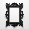 Bold And Striking Black Frame: Playful Yet Macabre Baroque-inspired Sculpture