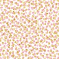 Pink and Gold Confetti Seamless Pattern Royalty Free Stock Photo