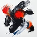 Bold Strokes with Intricate Patterns in Vibrant Abstract Art