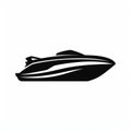 Bold Strokes: Speedboat Silhouette Vector Illustration