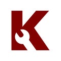 Bold initial K tool logo