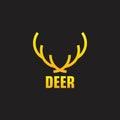 Bold and strong logo design that represent the DEER Royalty Free Stock Photo