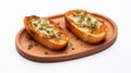 Bold Structural Designs: Stuffed Potatoes With Parsley Topping And Garlic Bread