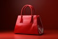 Bold and stylish Red bag, a creative origami style 3D concept