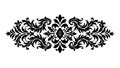 Bold Symmetrical Baroque Border, Traditional Ornate Design, vector design Generative AI Royalty Free Stock Photo