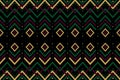 Tribal geometric pattern with chevrons, diamonds, and repeating motifs. Royalty Free Stock Photo