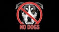 No Dogs Allowed Sign Vector Illustration Royalty Free Stock Photo