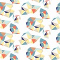 Bold vector pattern with composition of geometric shapes Royalty Free Stock Photo