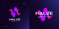 Bold and Vibrant Letter H Logo Design with Colorful Gradient Concept