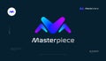 Bold and Vibrant Letter M Logo Design with Colorful Gradient Style