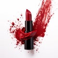 Bold And Vibrant Lipstick With Graphic Impact And Photorealistic Detail