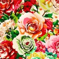 Vintage Garden Rose Flower Surface Art