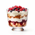 Bold And Vibrant Trifle With Cream And Berries