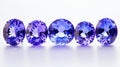 Bold And Vivid Tanzanite Gemstones In Ssaku Hanga Style