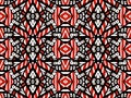 Bold Vivid Tribal Seamless Pattern Design