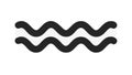 Bold Wavy Line Vector Icon for Dynamic Design Elements, vector design Generative AI Royalty Free Stock Photo