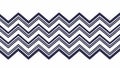 Bold Zigzag Chevron Pattern Border in Perspective, vector design Generative AI Royalty Free Stock Photo