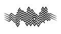 Bold Zigzag Pattern Abstract Geometric Wavy Lines, vector design Generative AI Royalty Free Stock Photo