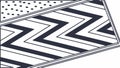 Bold zigzag pattern dynamic graphic element modern decorative striped design, vector design Generative AI Royalty Free Stock Photo