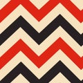 Bold Zigzag Pattern in Red and Black Tones Royalty Free Stock Photo